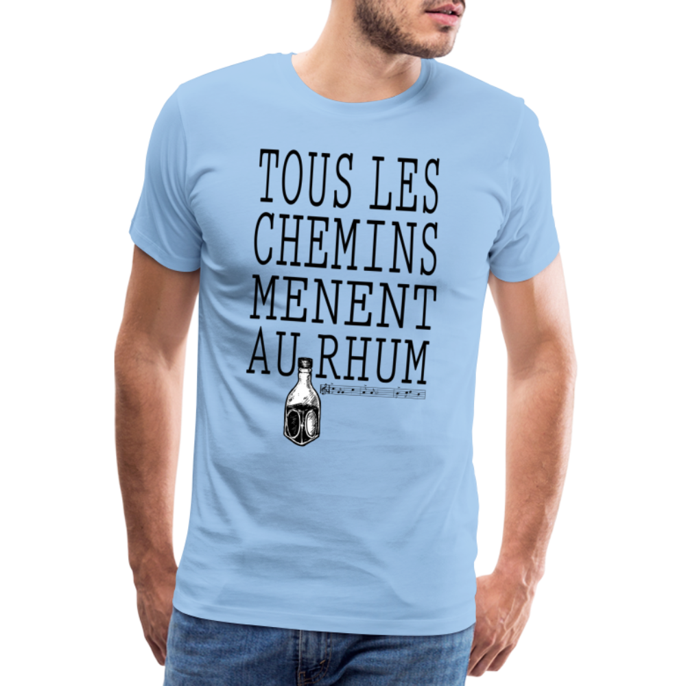 T-shirt Premium Homme Au Rhum ! - Ochju Ochju ciel / S SPOD T-shirt Premium Homme T-shirt Premium Homme Au Rhum !
