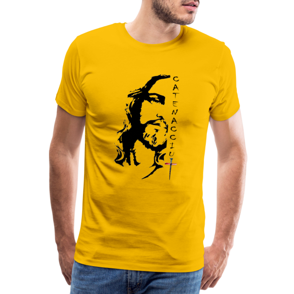T-shirt Premium Homme Catenacciu - Ochju Ochju jaune soleil / S SPOD T-shirt Premium Homme T-shirt Premium Homme Catenacciu