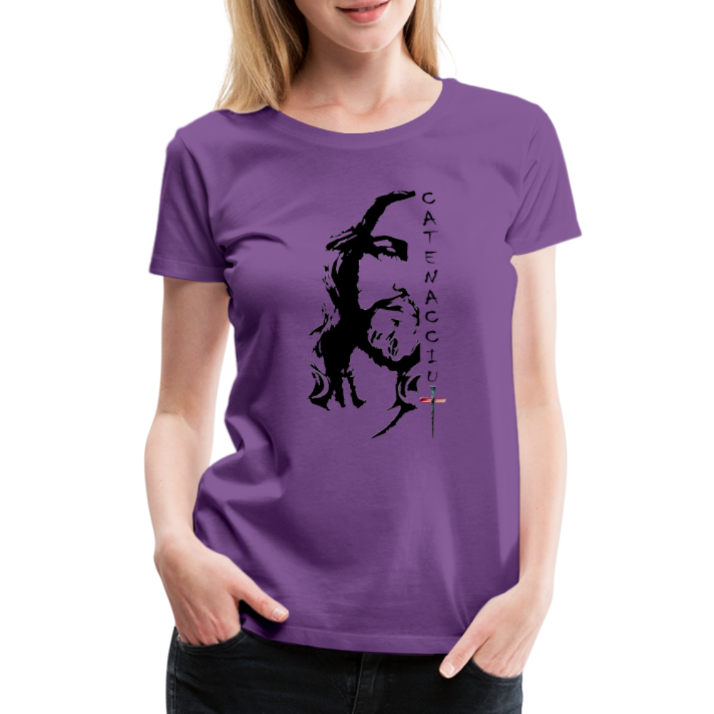 T-shirt Premium Femme Catenacciu - Ochju Ochju violet / S SPOD T-shirt Premium Femme T-shirt Premium Femme Catenacciu