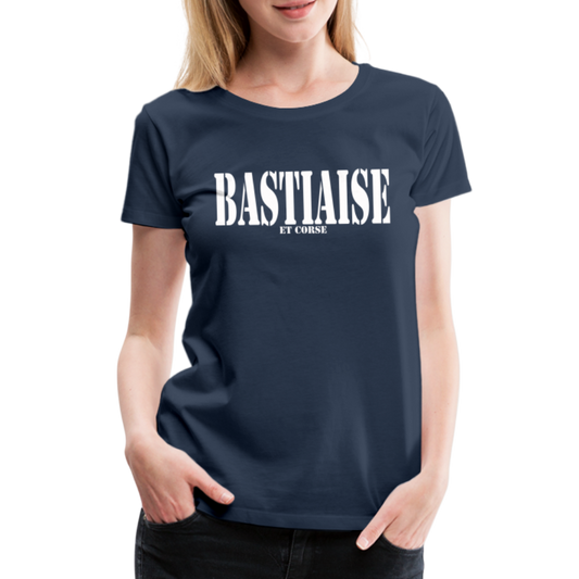 T-shirt Premium Femme Bastiaise & Corse - Ochju Ochju bleu marine / S SPOD T-shirt Premium Femme T-shirt Premium Femme Bastiaise & Corse