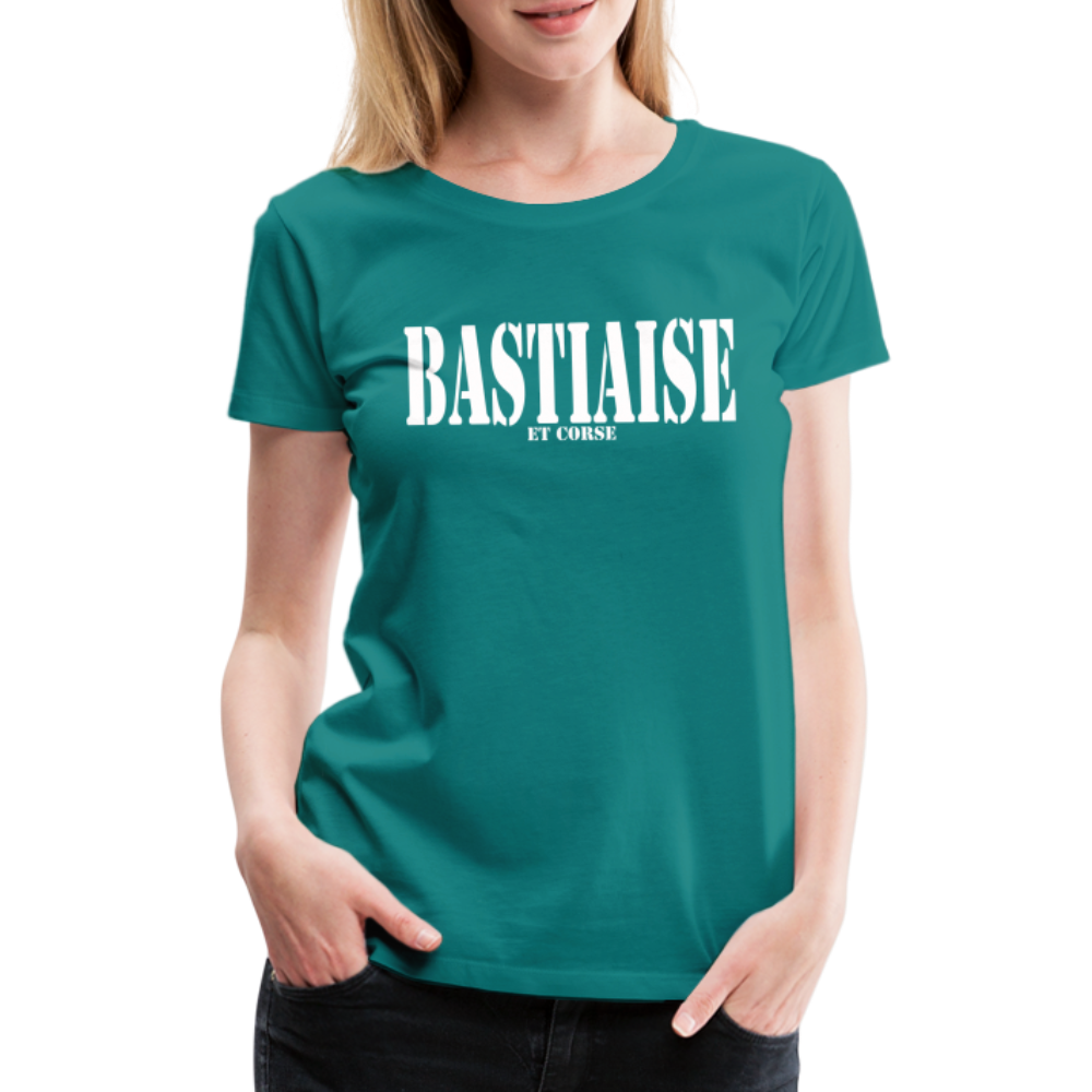 T-shirt Premium Femme Bastiaise & Corse - Ochju Ochju bleu diva / S SPOD T-shirt Premium Femme T-shirt Premium Femme Bastiaise & Corse