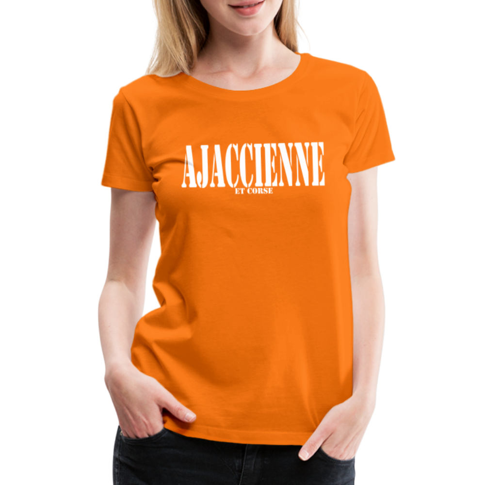 T-shirt Premium Femme Ajaccienne & Corse - Ochju Ochju orange / S SPOD T-shirt Premium Femme T-shirt Premium Femme Ajaccienne & Corse