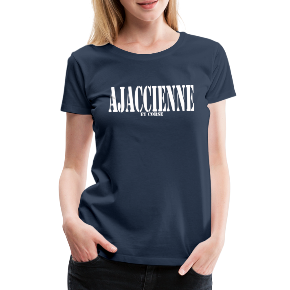 T-shirt Premium Femme Ajaccienne & Corse - Ochju Ochju bleu marine / S SPOD T-shirt Premium Femme T-shirt Premium Femme Ajaccienne & Corse