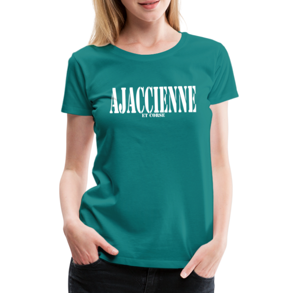 T-shirt Premium Femme Ajaccienne & Corse - Ochju Ochju bleu diva / S SPOD T-shirt Premium Femme T-shirt Premium Femme Ajaccienne & Corse