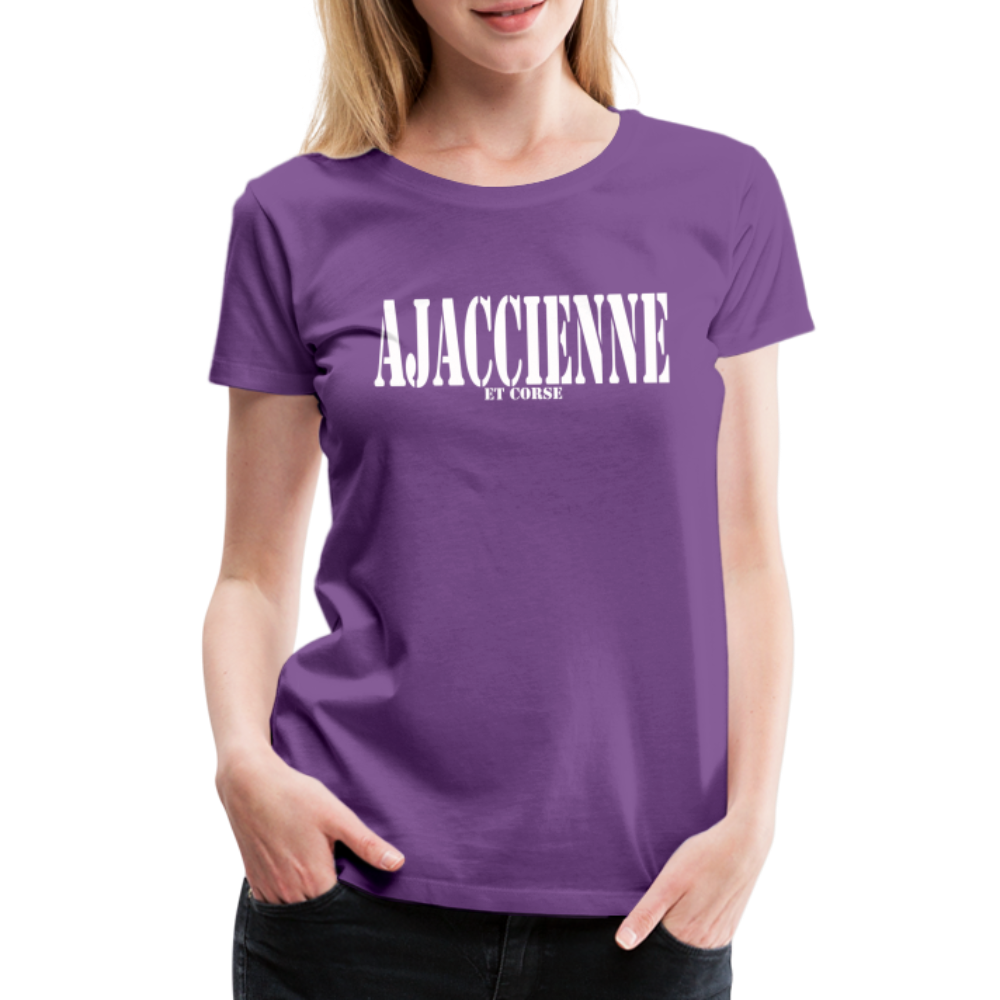 T-shirt Premium Femme Ajaccienne & Corse - Ochju Ochju violet / S SPOD T-shirt Premium Femme T-shirt Premium Femme Ajaccienne & Corse