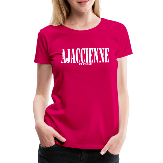 T-shirt Premium Femme Ajaccienne & Corse - Ochju Ochju rubis / S SPOD T-shirt Premium Femme T-shirt Premium Femme Ajaccienne & Corse