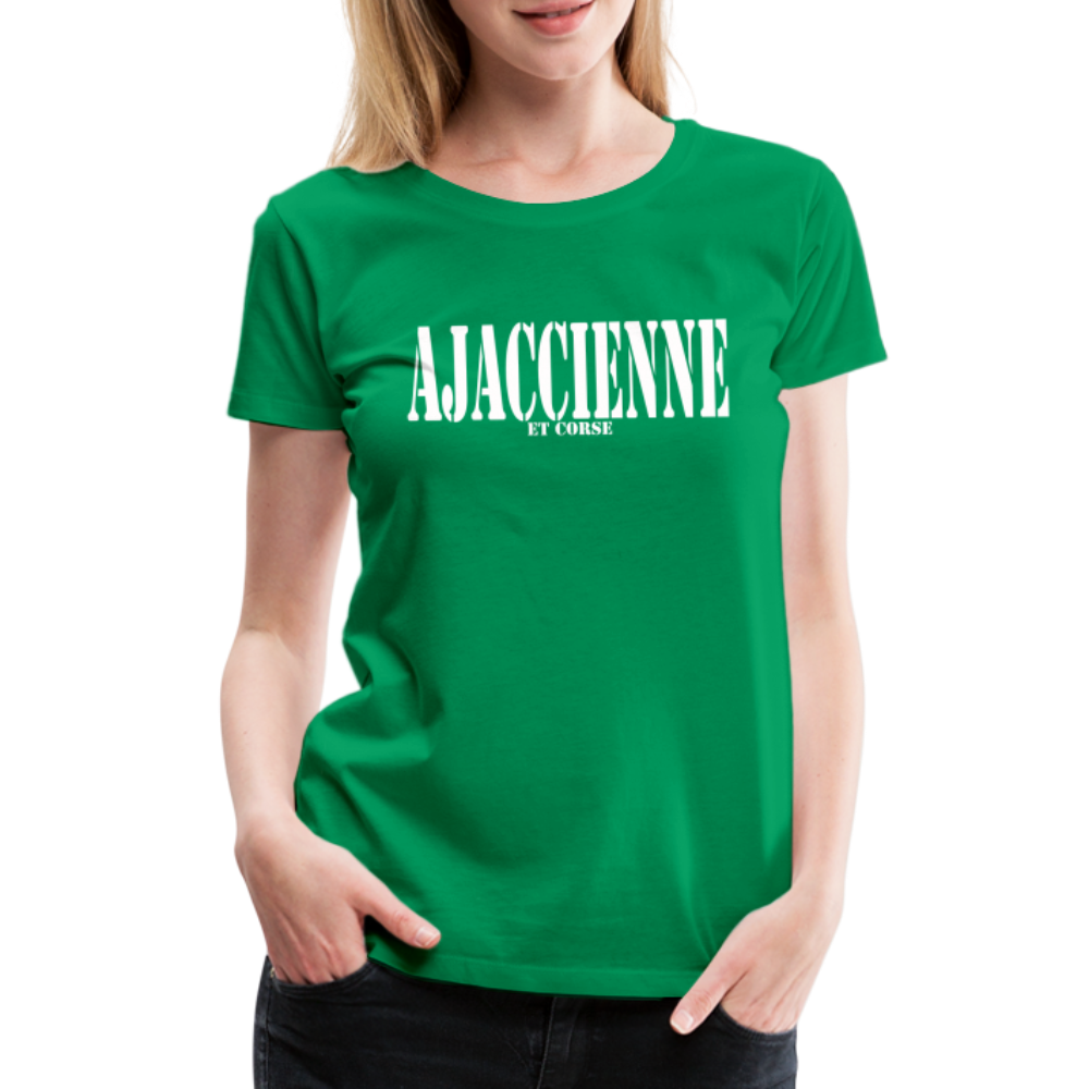 T-shirt Premium Femme Ajaccienne & Corse - Ochju Ochju vert / S SPOD T-shirt Premium Femme T-shirt Premium Femme Ajaccienne & Corse