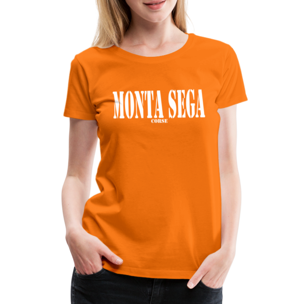 T-shirt Premium Femme Monta Sega Corse - Ochju Ochju orange / S SPOD T-shirt Premium Femme T-shirt Premium Femme Monta Sega Corse
