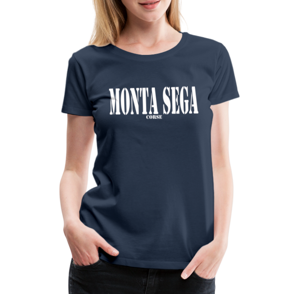 T-shirt Premium Femme Monta Sega Corse - Ochju Ochju bleu marine / S SPOD T-shirt Premium Femme T-shirt Premium Femme Monta Sega Corse