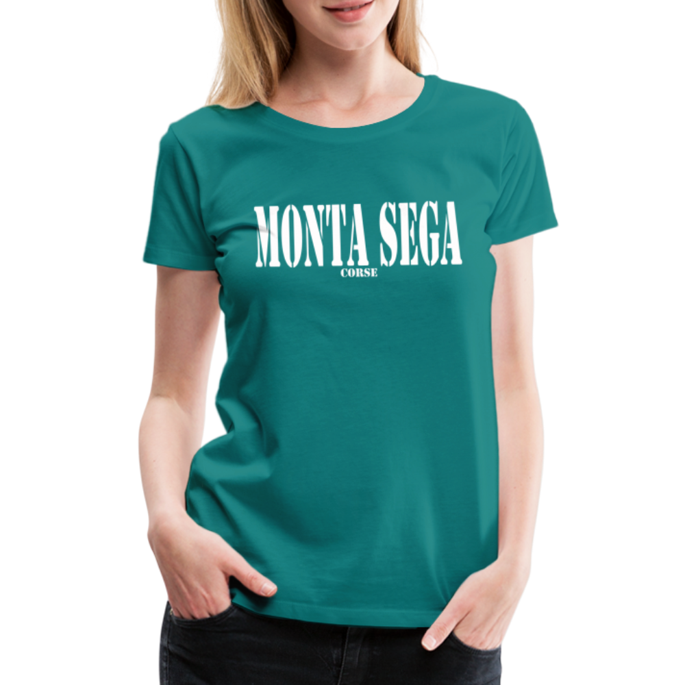 T-shirt Premium Femme Monta Sega Corse - Ochju Ochju bleu diva / S SPOD T-shirt Premium Femme T-shirt Premium Femme Monta Sega Corse