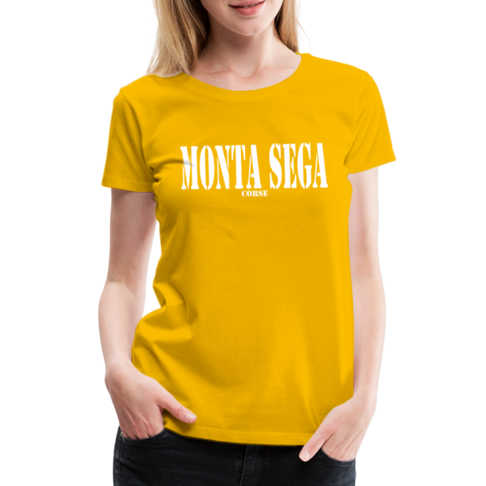 T-shirt Premium Femme Monta Sega Corse - Ochju Ochju jaune soleil / S SPOD T-shirt Premium Femme T-shirt Premium Femme Monta Sega Corse