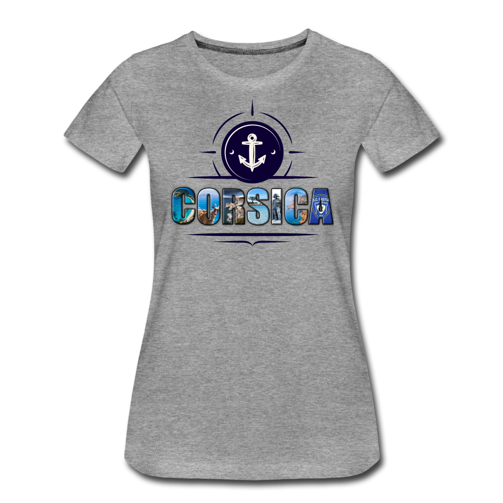 T-shirt Premium Femme Corsica - Ochju Ochju gris chiné / S SPOD T-shirt Premium Femme T-shirt Premium Femme Corsica