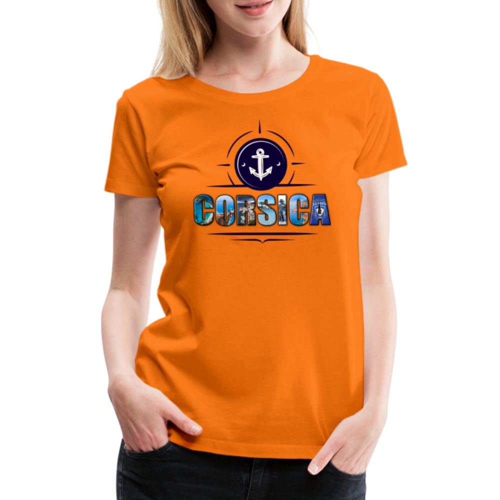 T-shirt Premium Femme Corsica - Ochju Ochju orange / S SPOD T-shirt Premium Femme T-shirt Premium Femme Corsica