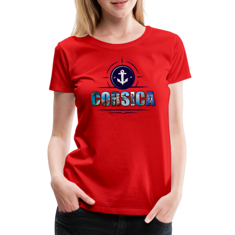 T-shirt Premium Femme Corsica - Ochju Ochju rouge / S SPOD T-shirt Premium Femme T-shirt Premium Femme Corsica