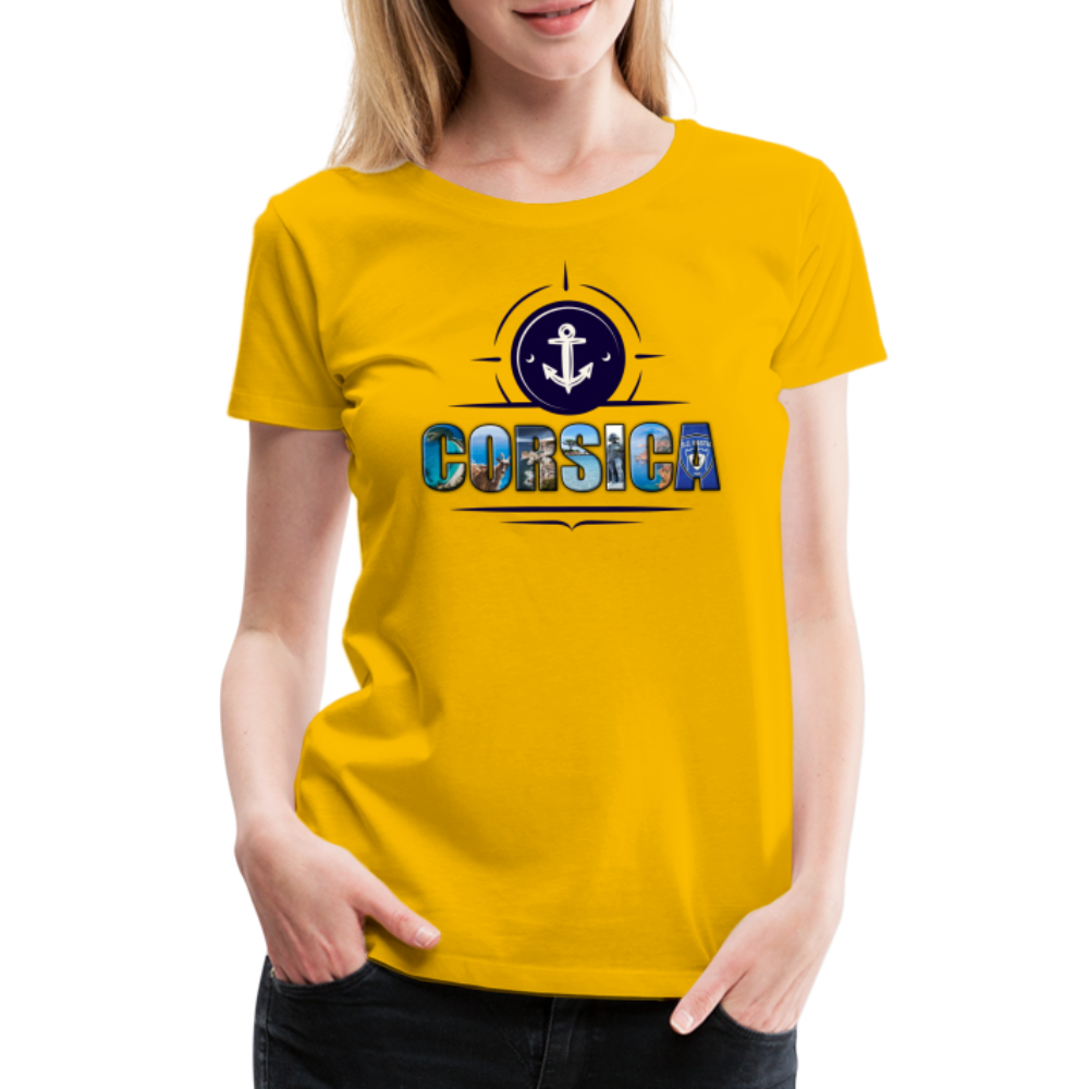 T-shirt Premium Femme Corsica - Ochju Ochju jaune soleil / S SPOD T-shirt Premium Femme T-shirt Premium Femme Corsica