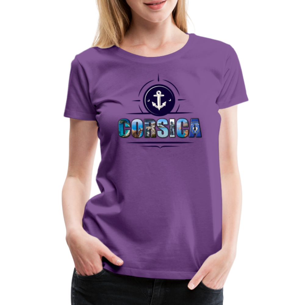 T-shirt Premium Femme Corsica - Ochju Ochju violet / S SPOD T-shirt Premium Femme T-shirt Premium Femme Corsica