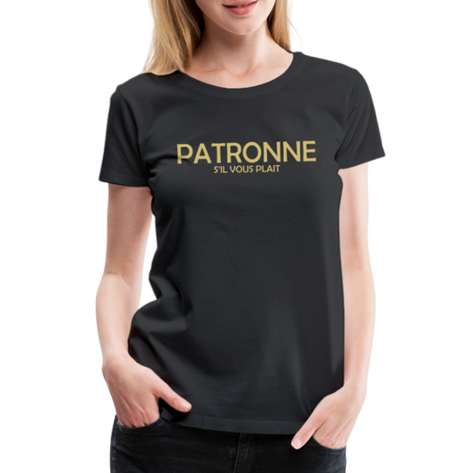 T-shirt Premium Femme Patronne SVP - Ochju Ochju noir / S SPOD T-shirt Premium Femme T-shirt Premium Femme Patronne SVP