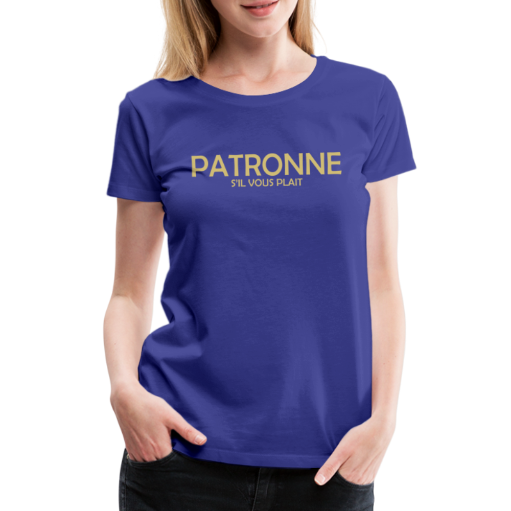 T-shirt Premium Femme Patronne SVP - Ochju Ochju bleu roi / S SPOD T-shirt Premium Femme T-shirt Premium Femme Patronne SVP