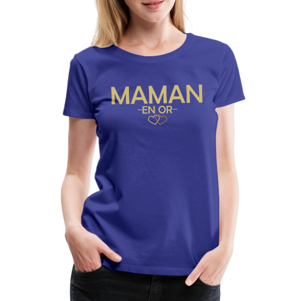 T-shirt Premium Femme Maman en Or - Ochju Ochju bleu roi / S SPOD T-shirt Premium Femme T-shirt Premium Femme Maman en Or