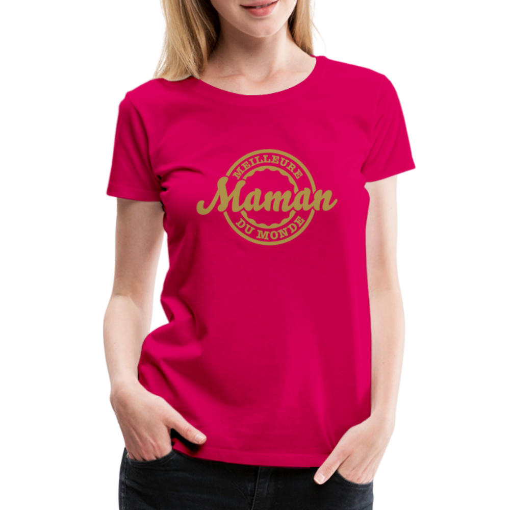 T-shirt Premium Femme, Impression Flex Meilleure Maman - Ochju Ochju rubis / S SPOD T-shirt Premium Femme T-shirt Premium Femme, Impression Flex Meilleure Maman