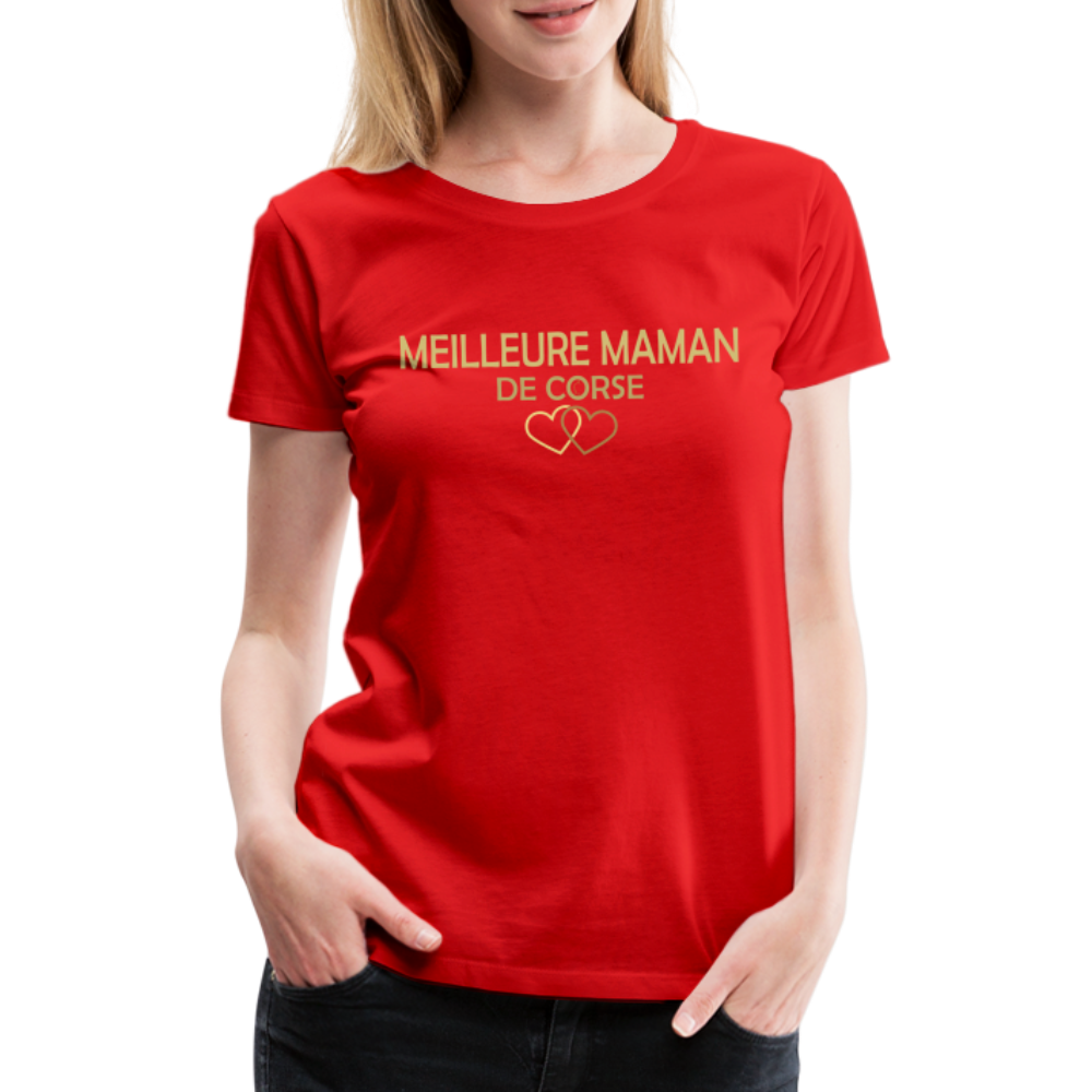 T-shirt Premium Femme Maman de Corse - Ochju Ochju rouge / S SPOD T-shirt Premium Femme T-shirt Premium Femme Maman de Corse