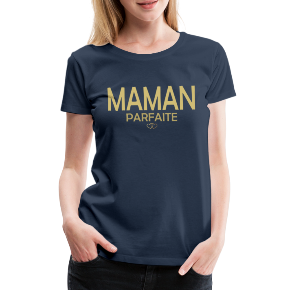 T-shirt Premium Femme Maman Parfaite - Ochju Ochju bleu marine / S SPOD T-shirt Premium Femme T-shirt Premium Femme Maman Parfaite