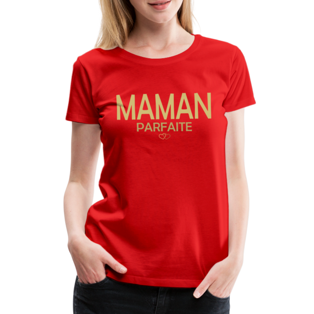 T-shirt Premium Femme Maman Parfaite - Ochju Ochju rouge / S SPOD T-shirt Premium Femme T-shirt Premium Femme Maman Parfaite