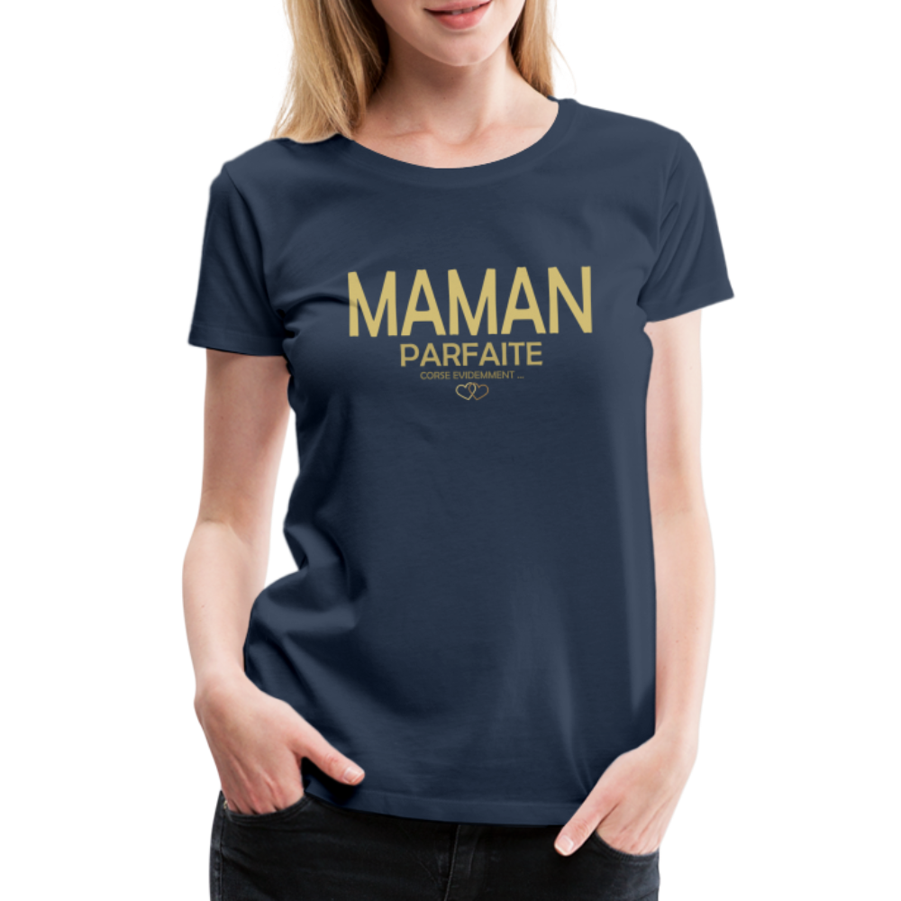 T-shirt Premium Femme Maman Parfaite et Corse - Ochju Ochju bleu marine / S SPOD T-shirt Premium Femme T-shirt Premium Femme Maman Parfaite et Corse