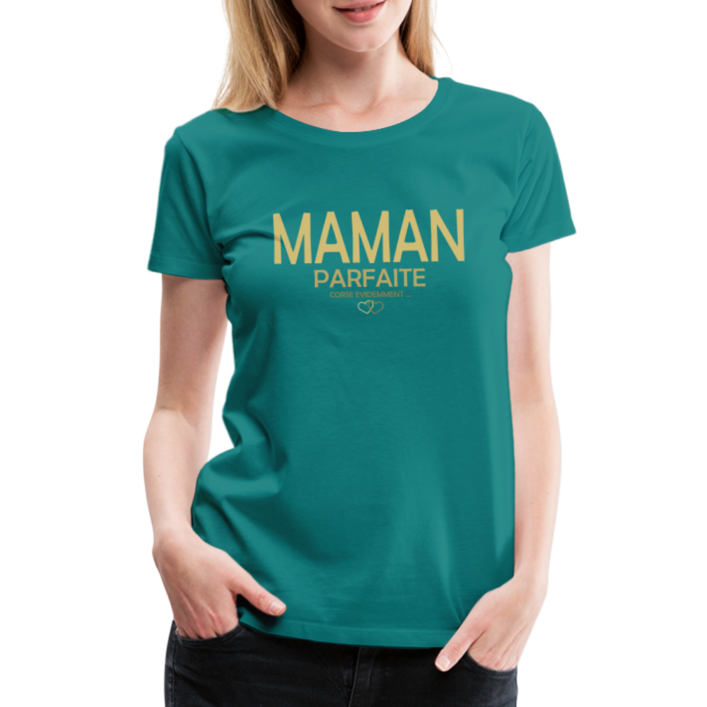 T-shirt Premium Femme Maman Parfaite et Corse - Ochju Ochju bleu diva / S SPOD T-shirt Premium Femme T-shirt Premium Femme Maman Parfaite et Corse