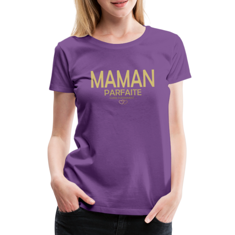 T-shirt Premium Femme Maman Parfaite et Corse - Ochju Ochju violet / S SPOD T-shirt Premium Femme T-shirt Premium Femme Maman Parfaite et Corse