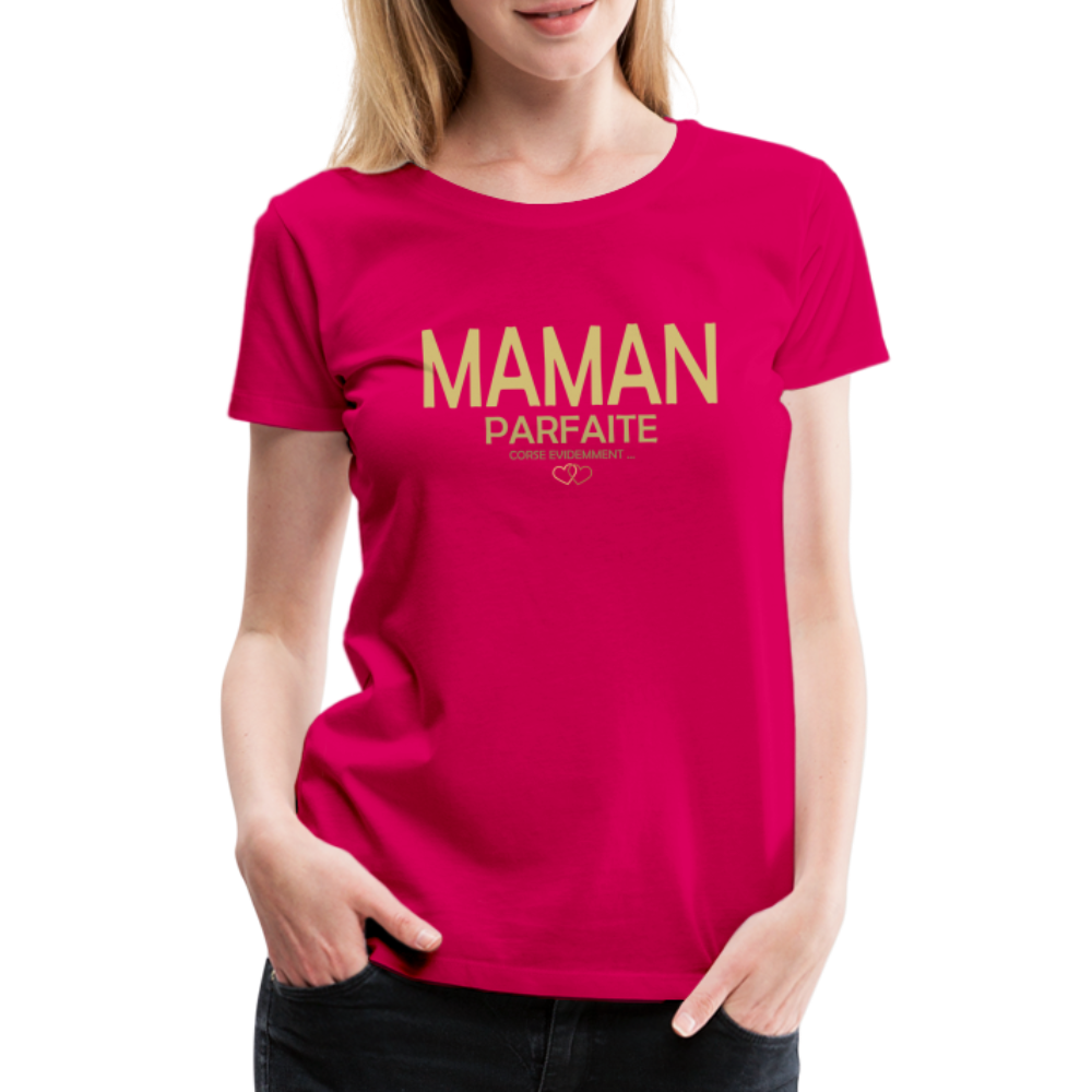 T-shirt Premium Femme Maman Parfaite et Corse - Ochju Ochju rubis / S SPOD T-shirt Premium Femme T-shirt Premium Femme Maman Parfaite et Corse