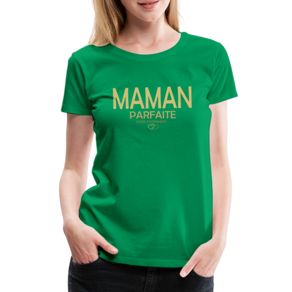T-shirt Premium Femme Maman Parfaite et Corse - Ochju Ochju vert / S SPOD T-shirt Premium Femme T-shirt Premium Femme Maman Parfaite et Corse