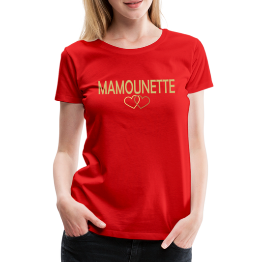 T-shirt Premium Femme Mamounette - Ochju Ochju rouge / S SPOD T-shirt Premium Femme T-shirt Premium Femme Mamounette