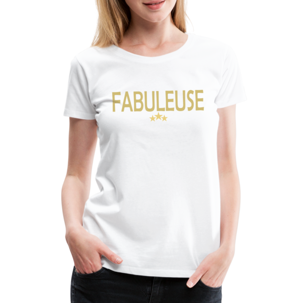 T-shirt Premium Femme Fabuleuse - Ochju Ochju blanc / S SPOD T-shirt Premium Femme T-shirt Premium Femme Fabuleuse