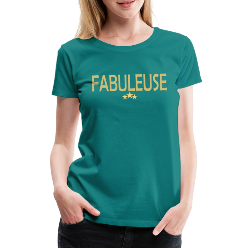 T-shirt Premium Femme Fabuleuse - Ochju Ochju bleu diva / S SPOD T-shirt Premium Femme T-shirt Premium Femme Fabuleuse