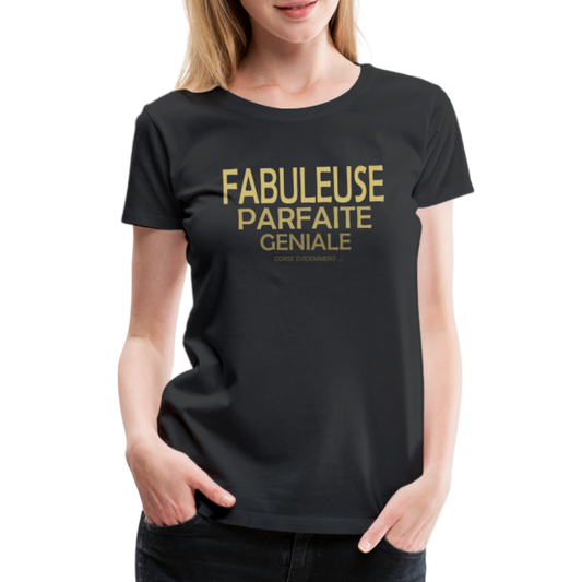 T-shirt Premium Femme Fabuleuse, ... Corse ! - Ochju Ochju noir / S SPOD T-shirt Premium Femme T-shirt Premium Femme Fabuleuse, ... Corse !