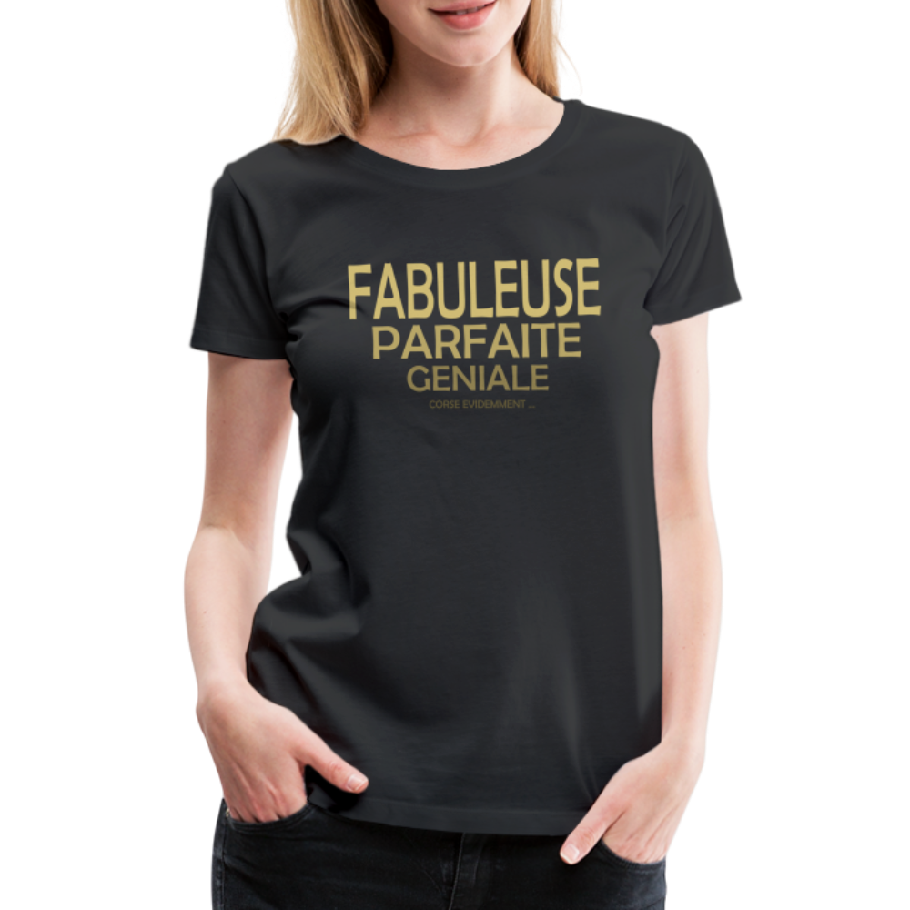 T-shirt Premium Femme Fabuleuse, ... Corse ! - Ochju Ochju noir / S SPOD T-shirt Premium Femme T-shirt Premium Femme Fabuleuse, ... Corse !