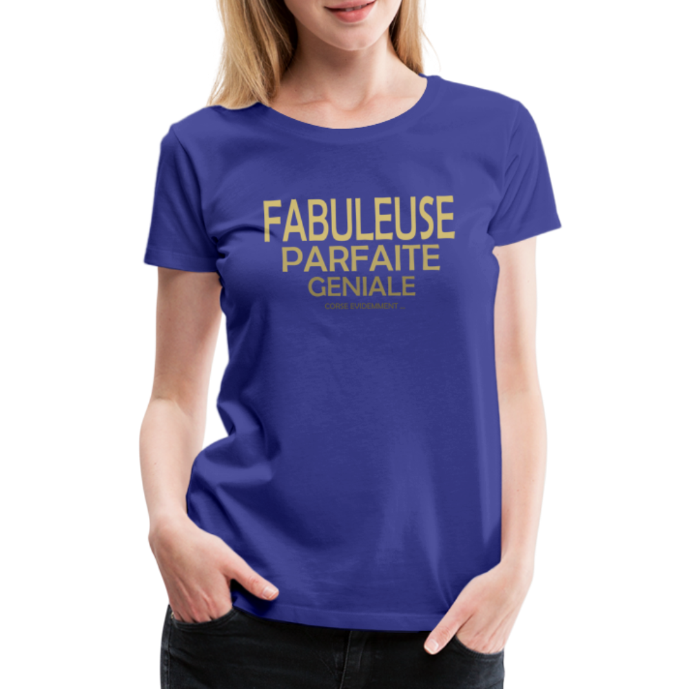 T-shirt Premium Femme Fabuleuse, ... Corse ! - Ochju Ochju bleu roi / S SPOD T-shirt Premium Femme T-shirt Premium Femme Fabuleuse, ... Corse !