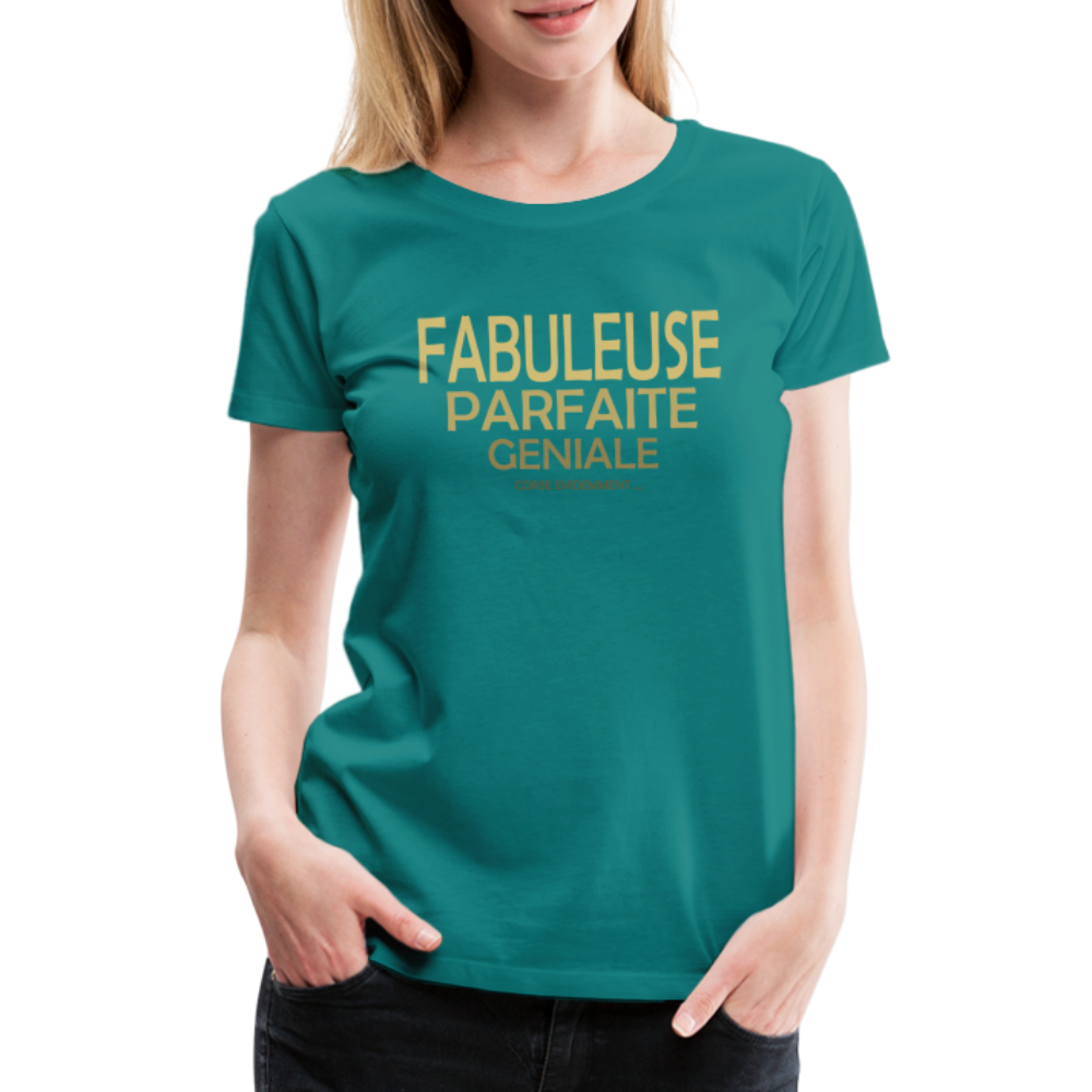 T-shirt Premium Femme Fabuleuse, ... Corse ! - Ochju Ochju bleu diva / S SPOD T-shirt Premium Femme T-shirt Premium Femme Fabuleuse, ... Corse !