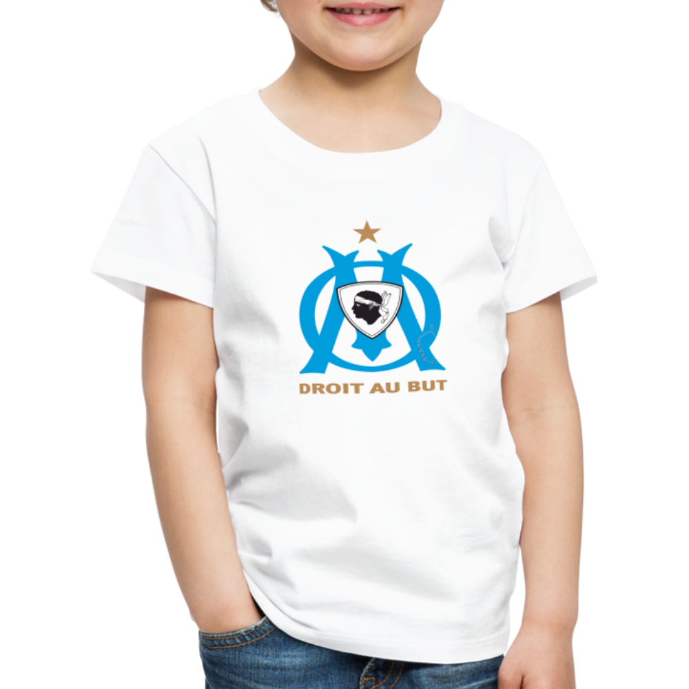 T-shirt Premium Enfant Droit au But - Ochju Ochju blanc / 98/104 (2 ans) SPOD T-shirt Premium Enfant T-shirt Premium Enfant Droit au But