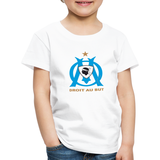 T-shirt Premium Enfant Droit au But - Ochju Ochju blanc / 98/104 (2 ans) SPOD T-shirt Premium Enfant T-shirt Premium Enfant Droit au But