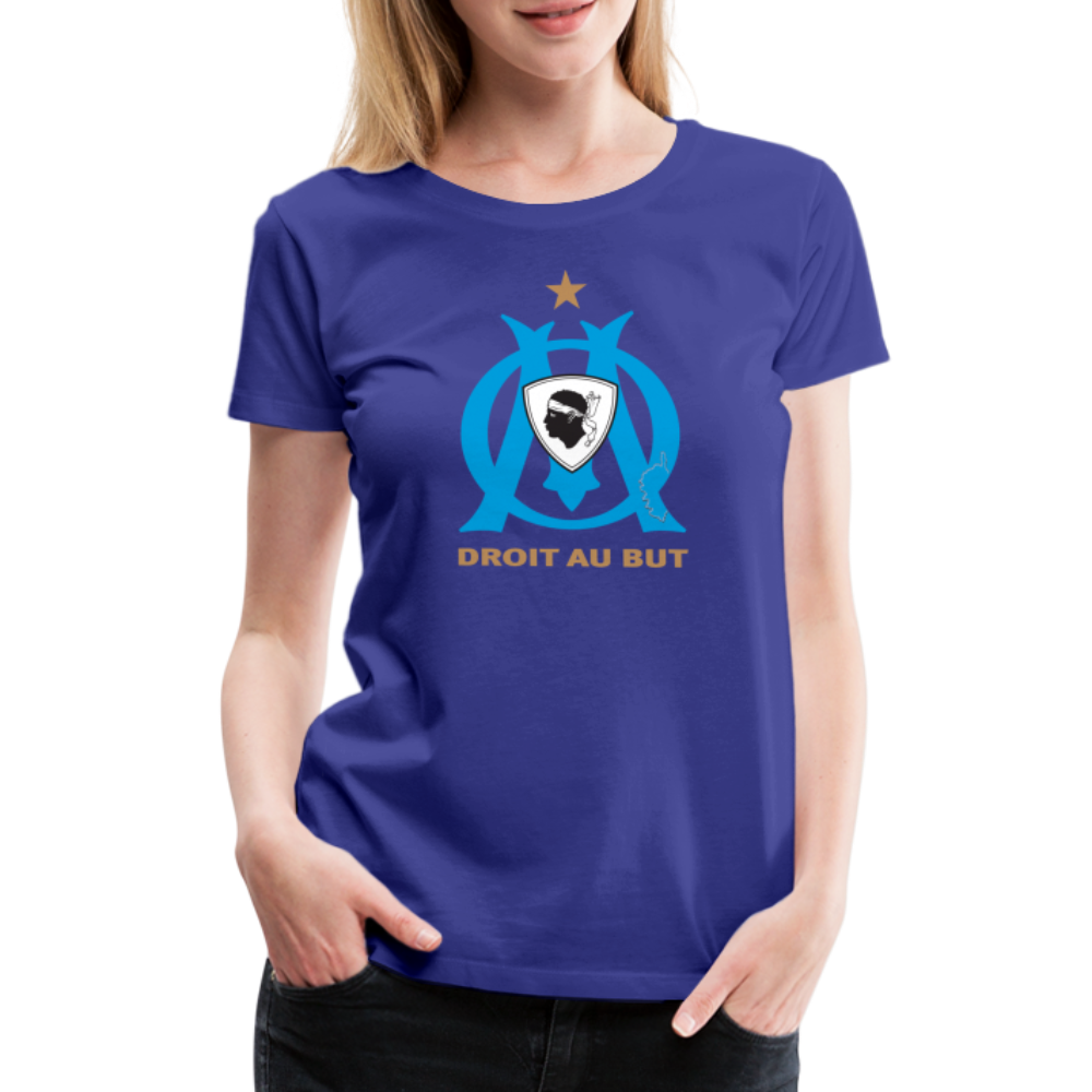 T-shirt Premium Femme Droit au But - Ochju Ochju bleu roi / S SPOD T-shirt Premium Femme T-shirt Premium Femme Droit au But