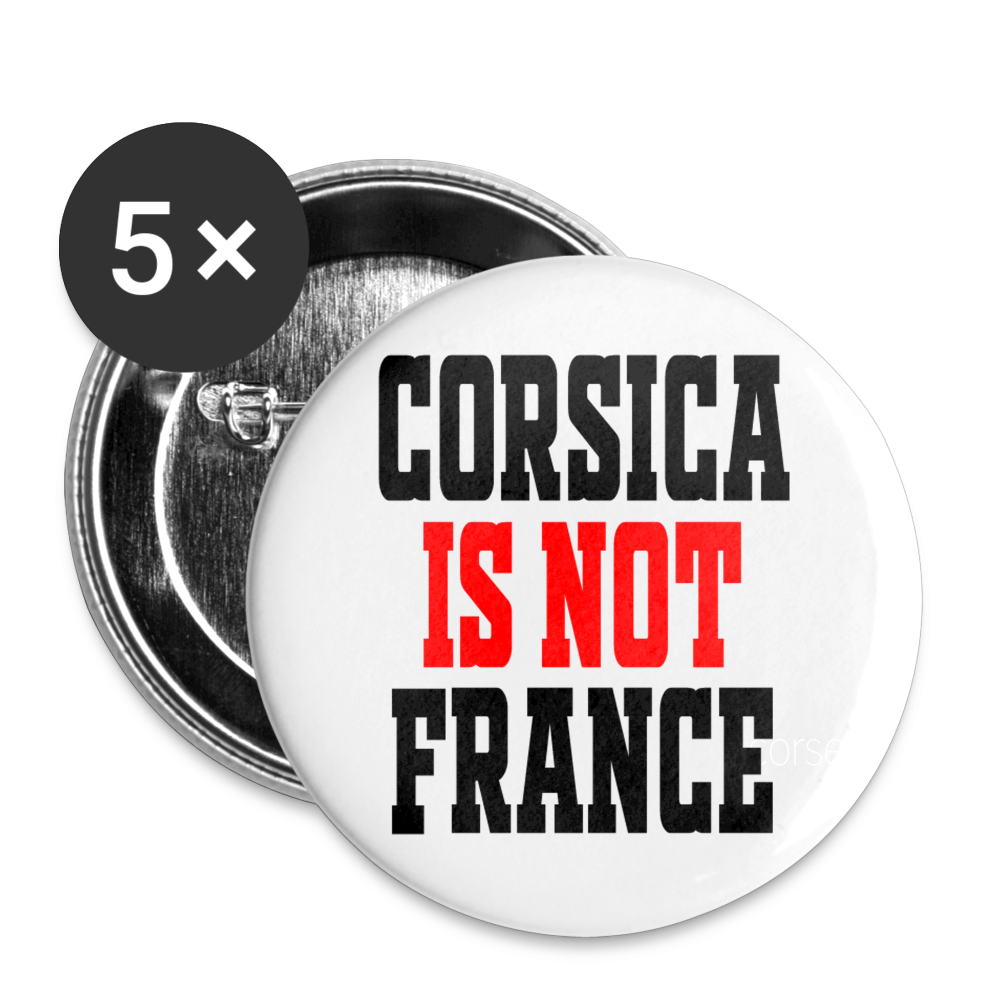 Lot de 5 badges (32 mm) Corsica is not France - Ochju Ochju taille unique SPOD Lot de 5 moyens badges (32 mm) Lot de 5 badges (32 mm) Corsica is not France