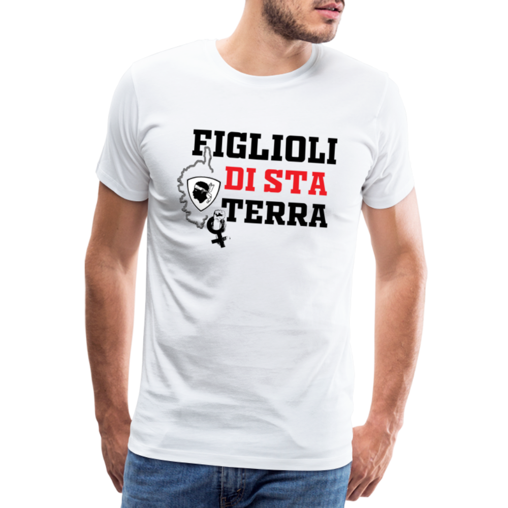 T-shirt Premium Homme Figlioli di sta Terra (enfants de cette terre) - Ochju Ochju blanc / S SPOD T-shirt Premium Homme T-shirt Premium Homme Figlioli di sta Terra (enfants de cette terre)