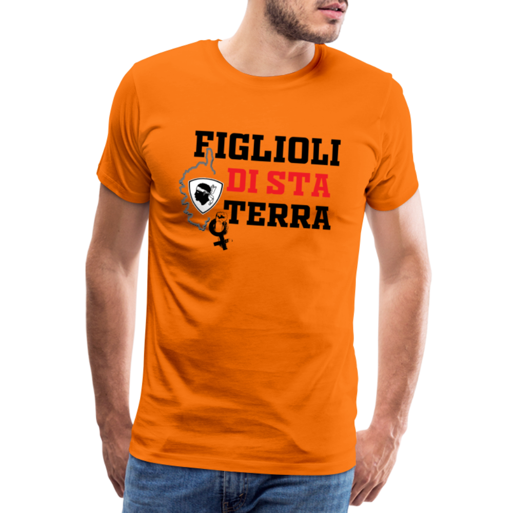 T-shirt Premium Homme Figlioli di sta Terra (enfants de cette terre) - Ochju Ochju orange / S SPOD T-shirt Premium Homme T-shirt Premium Homme Figlioli di sta Terra (enfants de cette terre)