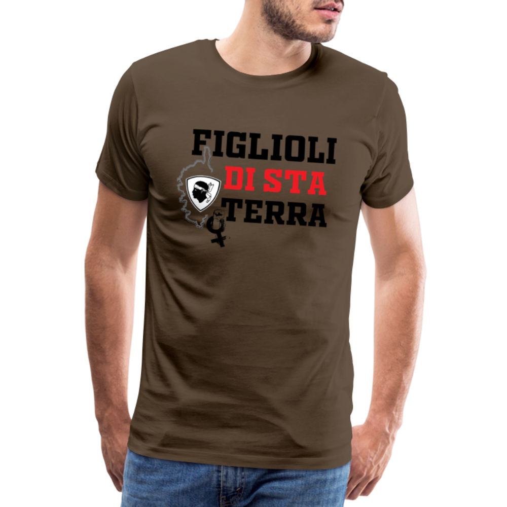 T-shirt Premium Homme Figlioli di sta Terra (enfants de cette terre) - Ochju Ochju marron bistre / S SPOD T-shirt Premium Homme T-shirt Premium Homme Figlioli di sta Terra (enfants de cette terre)