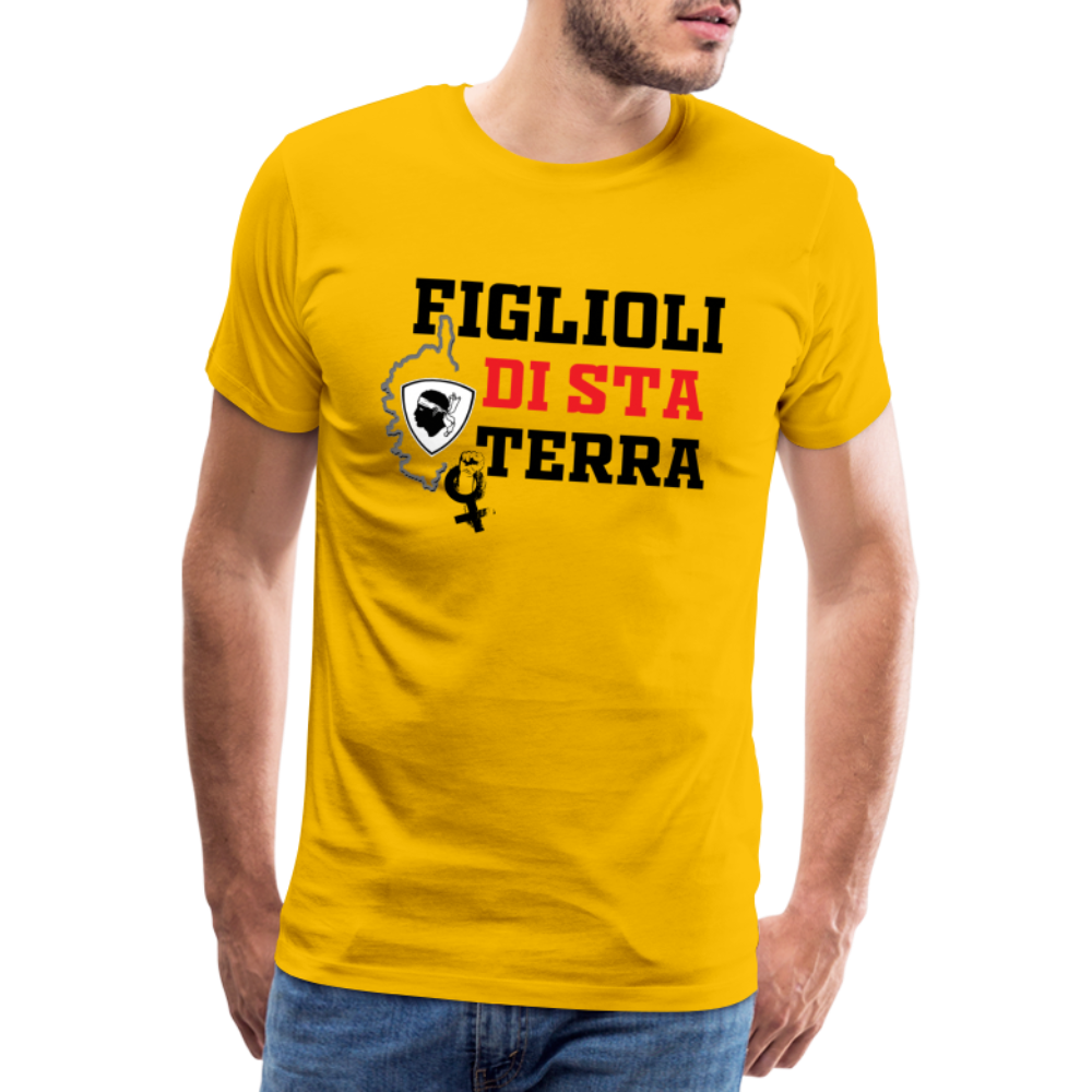 T-shirt Premium Homme Figlioli di sta Terra (enfants de cette terre) - Ochju Ochju jaune soleil / S SPOD T-shirt Premium Homme T-shirt Premium Homme Figlioli di sta Terra (enfants de cette terre)