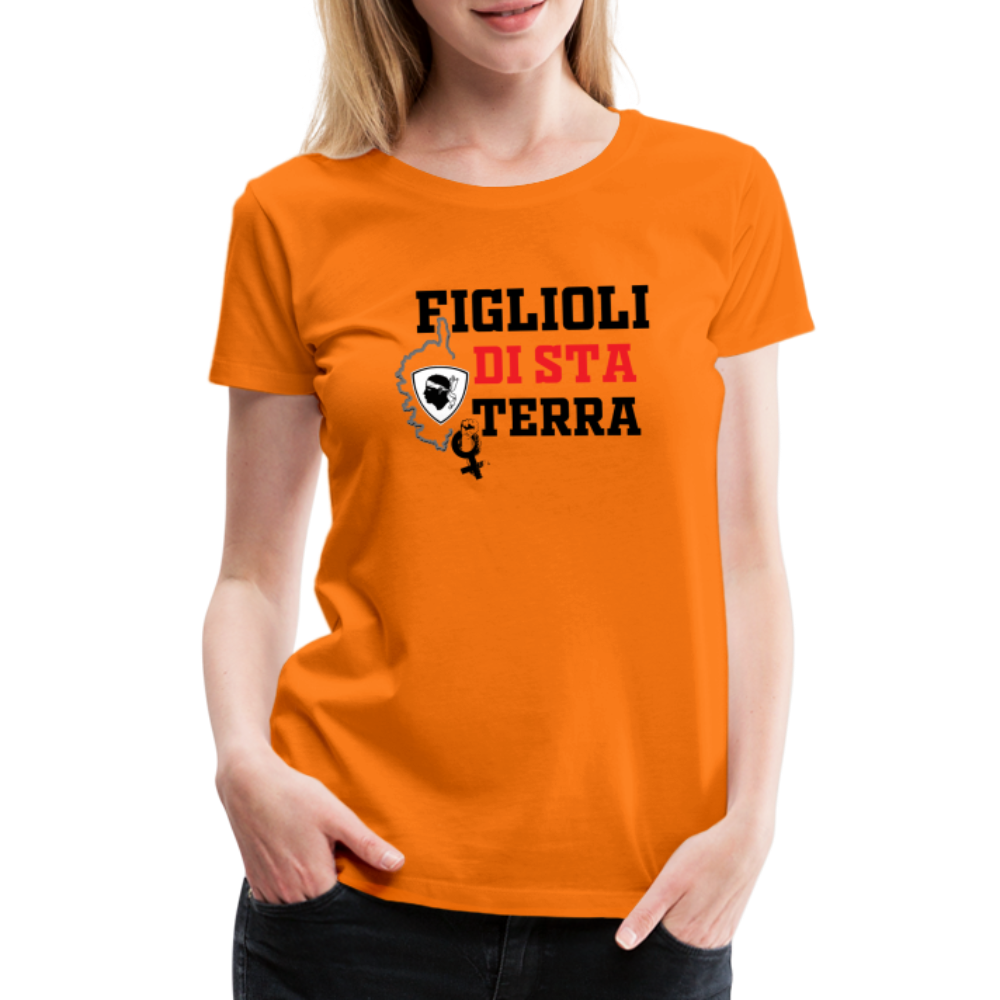 T-shirt Premium Femme Figlioli di sta Terra (enfants de cette terre) - Ochju Ochju orange / S SPOD T-shirt Premium Femme T-shirt Premium Femme Figlioli di sta Terra (enfants de cette terre)