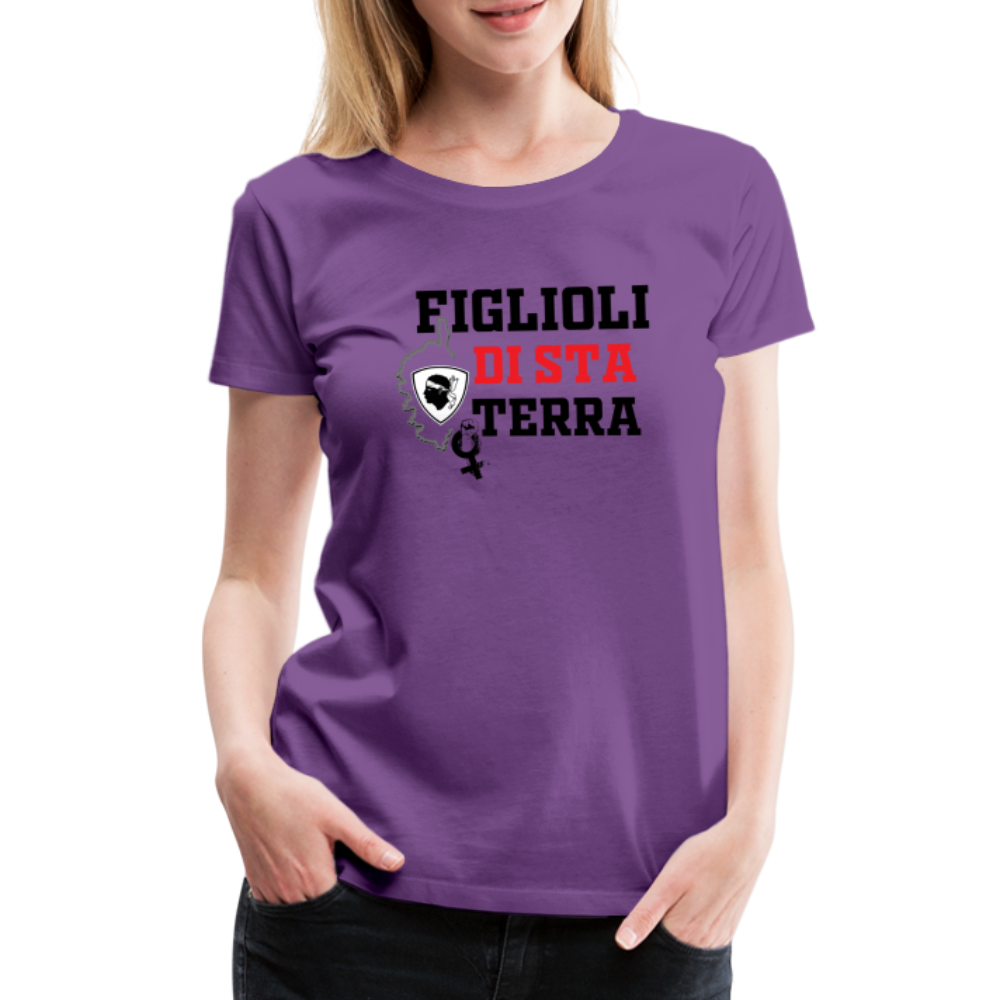 T-shirt Premium Femme Figlioli di sta Terra (enfants de cette terre) - Ochju Ochju violet / S SPOD T-shirt Premium Femme T-shirt Premium Femme Figlioli di sta Terra (enfants de cette terre)