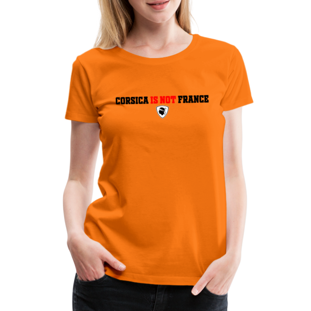 T-shirt Premium Femme Corsica Is Not France - Ochju Ochju orange / S SPOD T-shirt Premium Femme T-shirt Premium Femme Corsica Is Not France